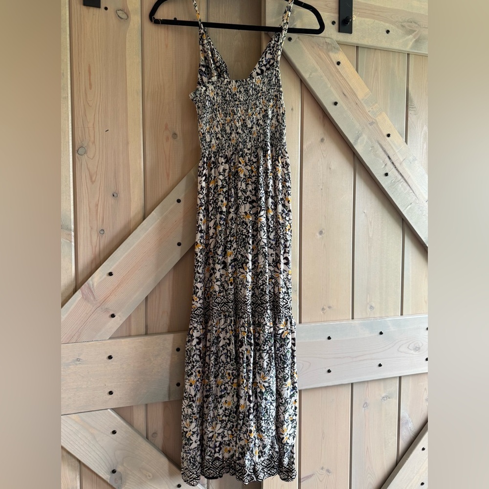 Like New Nostalgia Black Floral Cut Out Maxi Dress - Picture 11 of 11